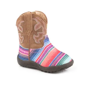 09-016-1901-3115 Roper INF Cowbaby Glitter Serape/Tan