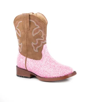 09-017-0191-3377 Roper Toddler Glitter Sparkle Pink Glitter/ Brown