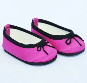 18" Doll Satin Ballet Flats