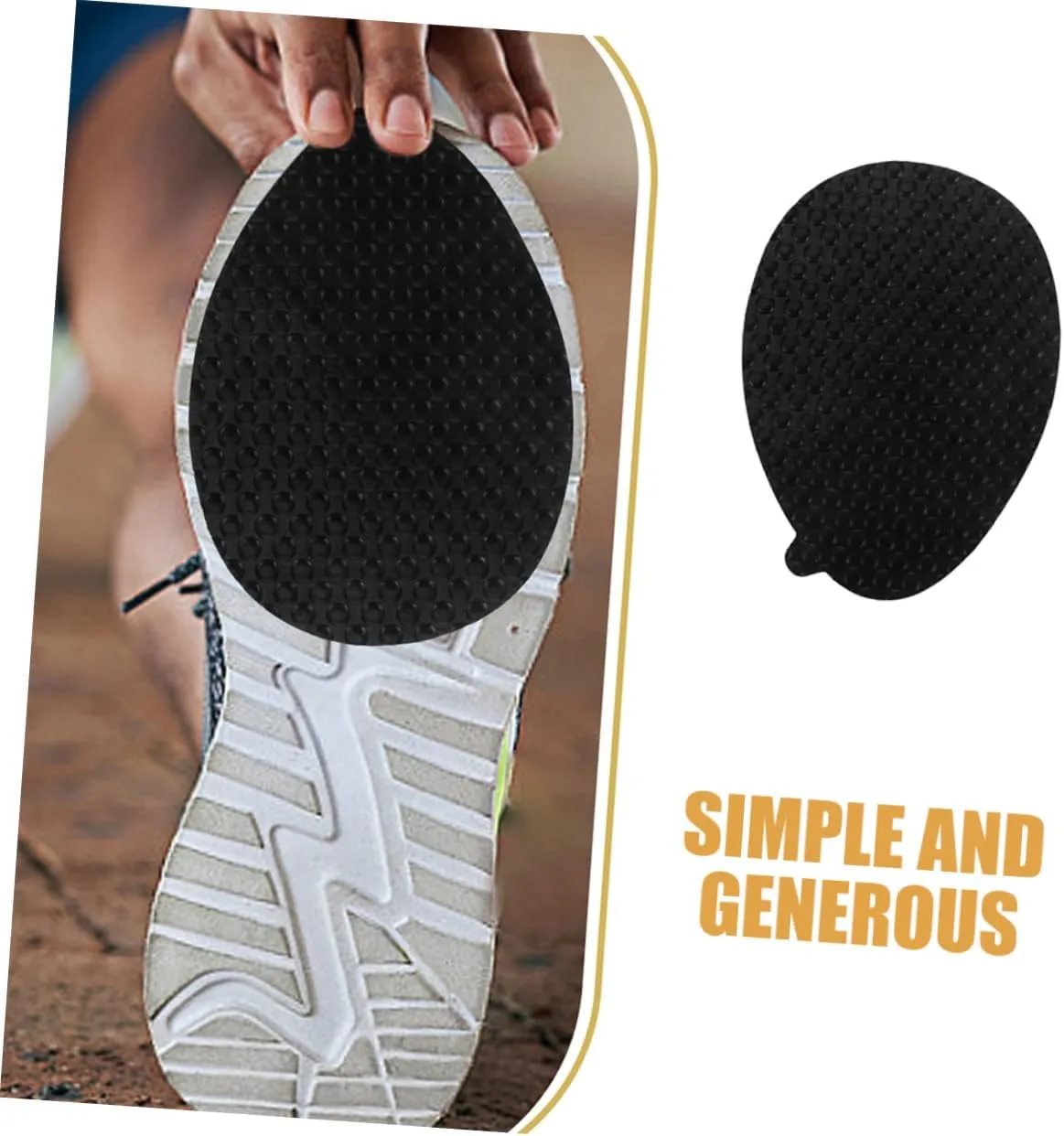 4sets 6 Pairs Non Slip Heel Pads for High Heels Wear Resistant Shoe Sole Protectors Slip Shoe Grips Sports Footwear 6pairs*4