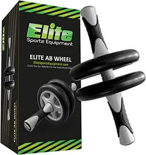 Ab Roller Wheel Dual Wheel Core Trainer for At-Home and Gym Workouts with Non-Slip Handles Strength Training Equipment for Abs