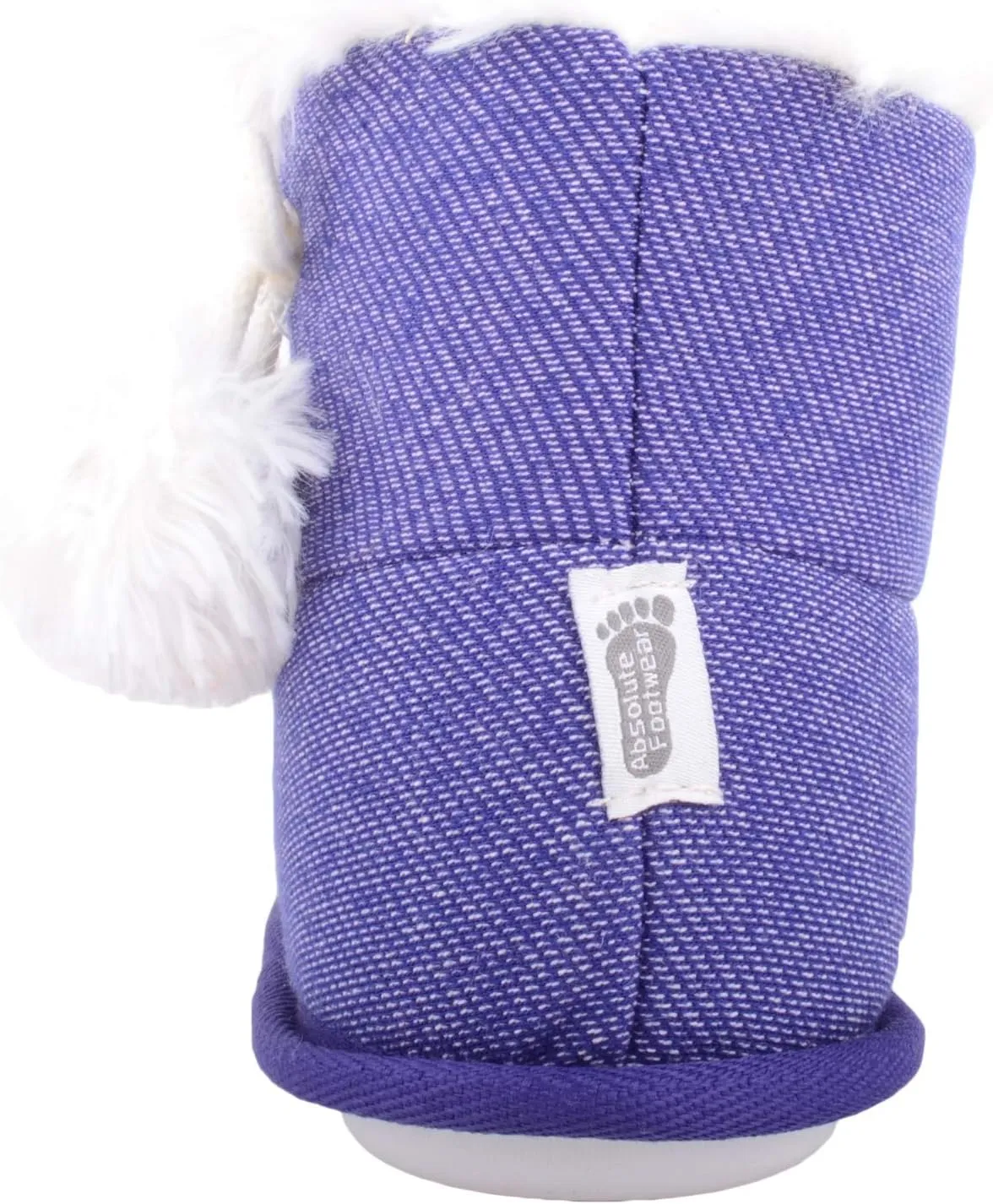 ABSOLUTE FOOTWEAR Arabella, Womens Slip On Winter Bootie Slippers with Pom Pom Design