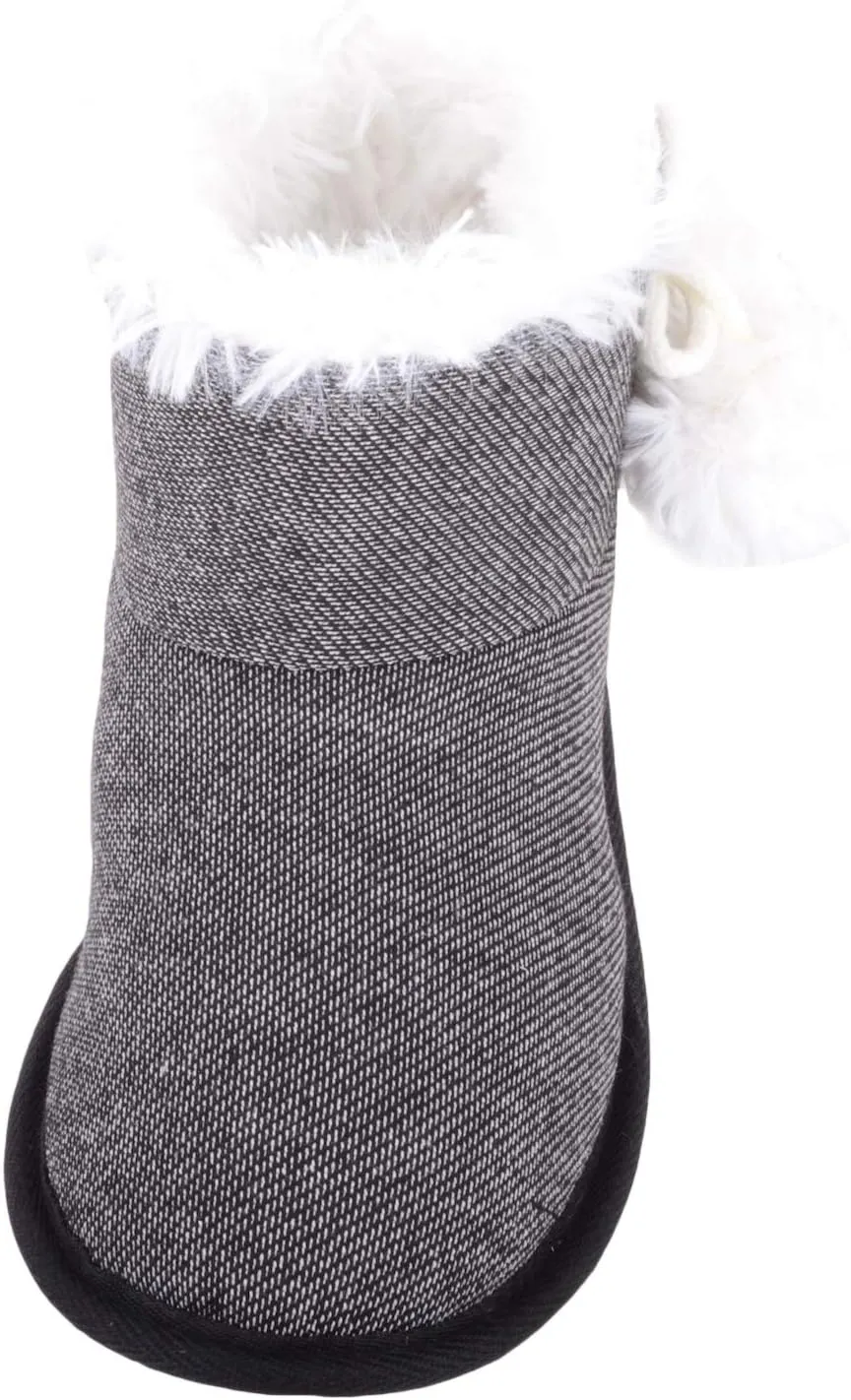 ABSOLUTE FOOTWEAR Arabella, Womens Slip On Winter Bootie Slippers with Pom Pom Design