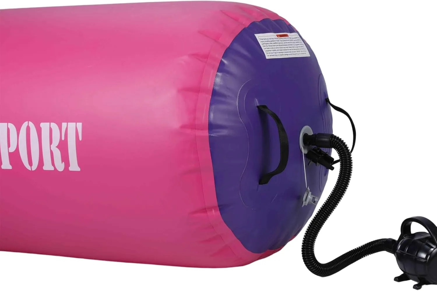 Air Barrel - Air Roller Gymnastics Barrel for Back Handspring Trainer, Air Track Tumble Mat with Pump for Gym Training/Yoga Balance Exercise/Cheerleading/Home and Outdoor Use