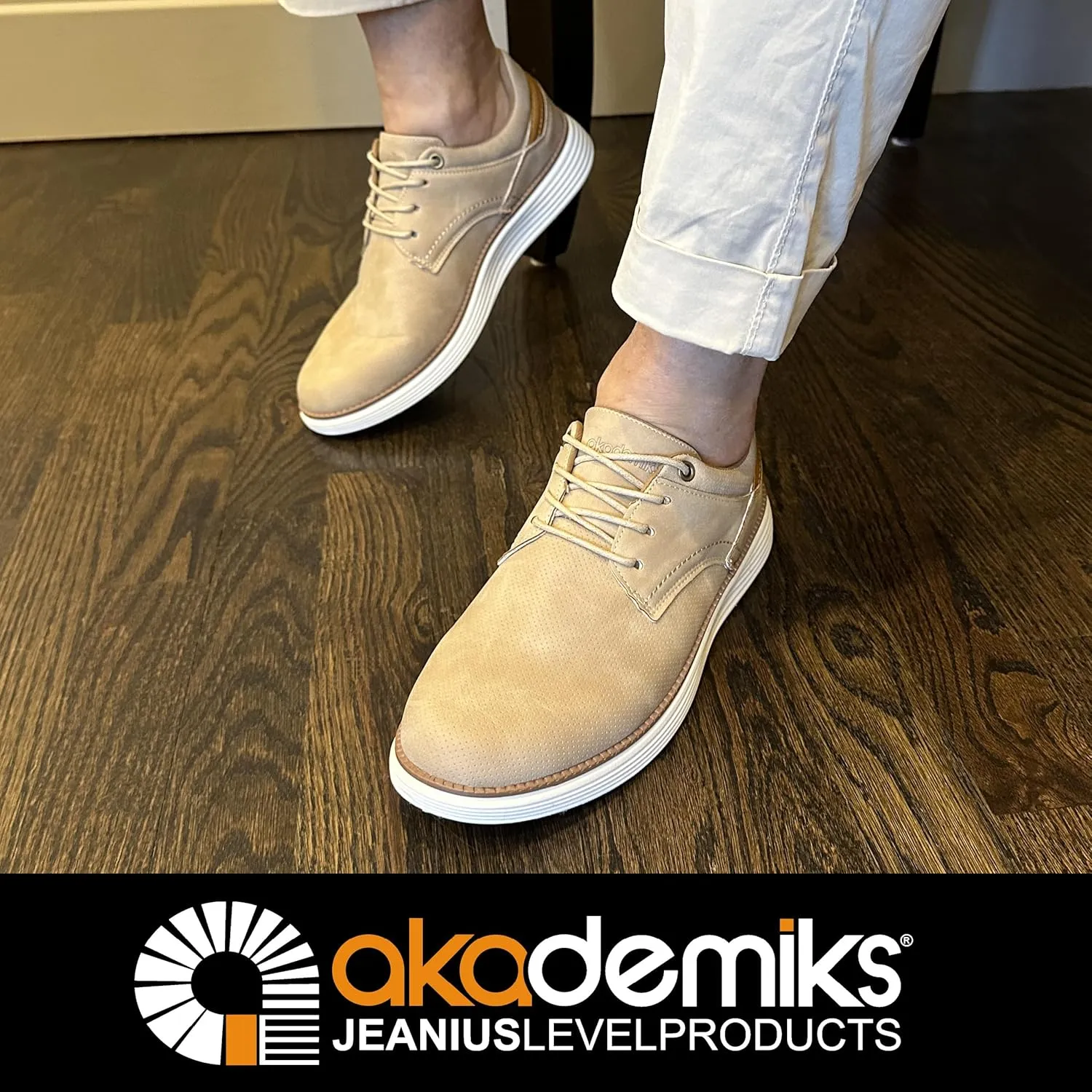 AKADEMIKS Men's Dayton Oxford, Comfortable Footwear for Formal and Casual Wear