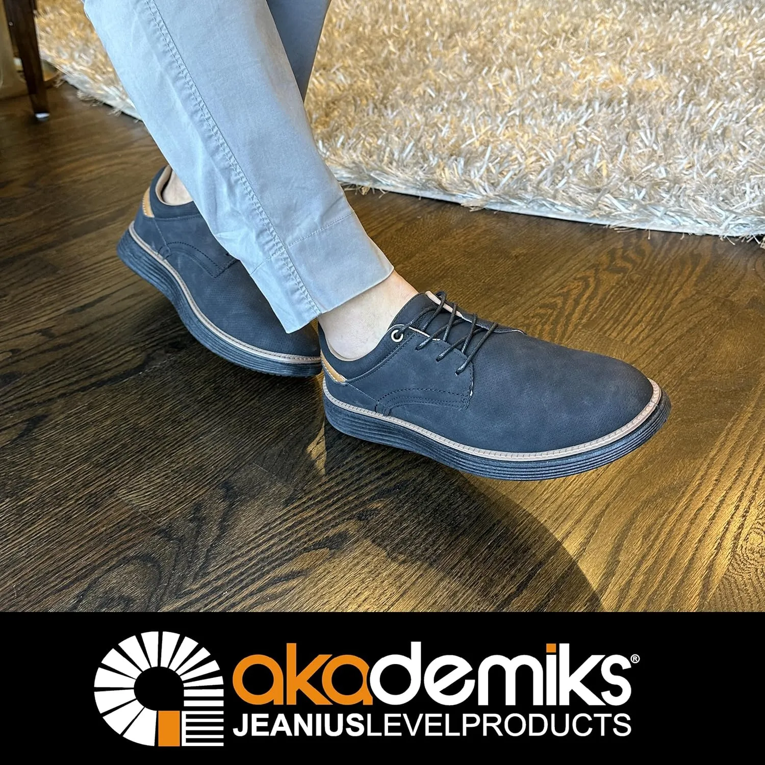AKADEMIKS Men's Dayton Oxford, Comfortable Footwear for Formal and Casual Wear