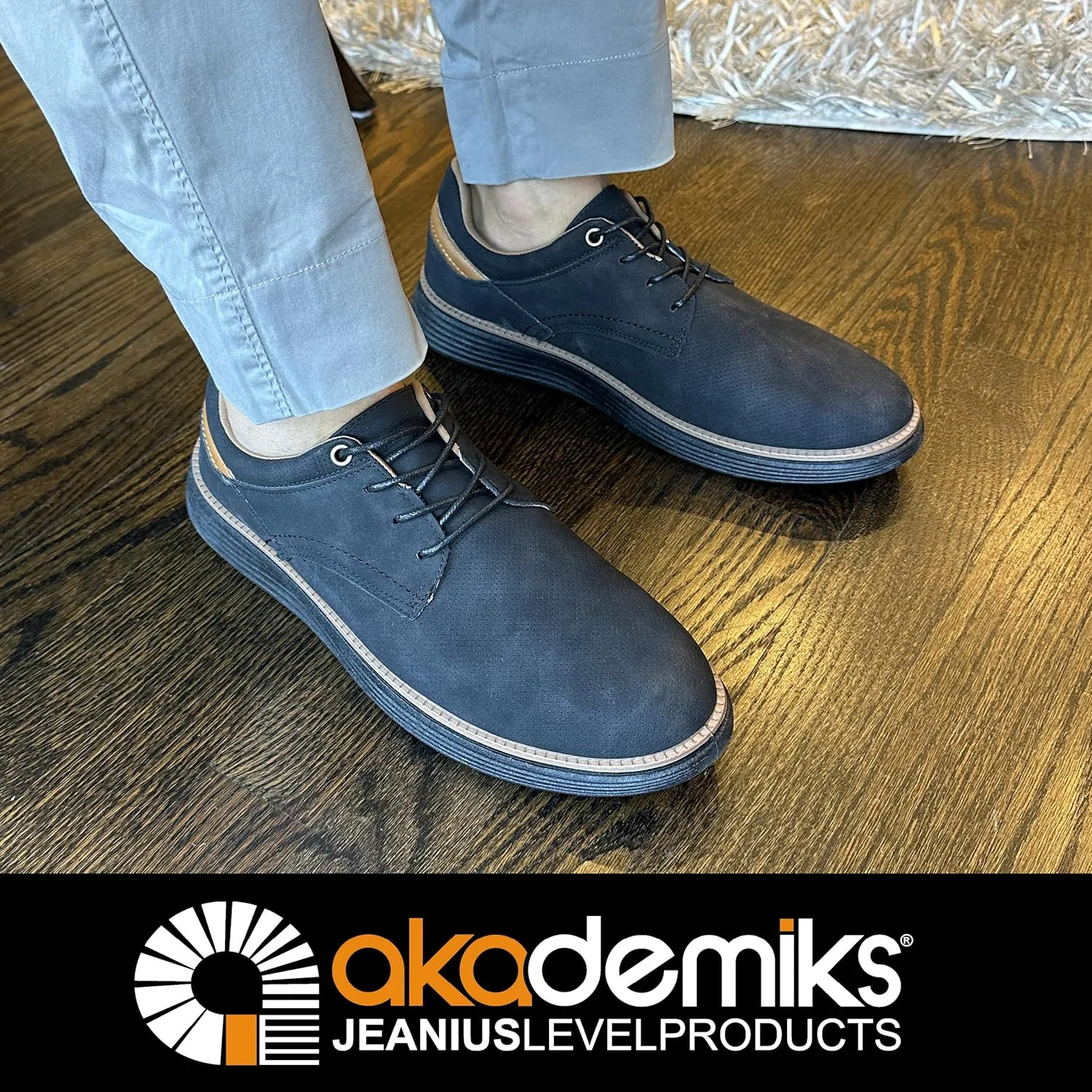 AKADEMIKS Men's Dayton Oxford, Comfortable Footwear for Formal and Casual Wear