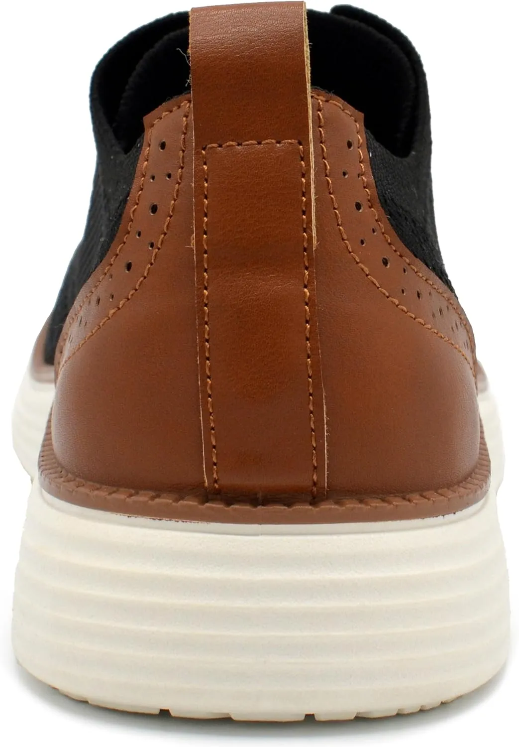 AKADEMIKS Men's Olney Wingtip Knit Oxford, Sleek Breathable Dress Shoes