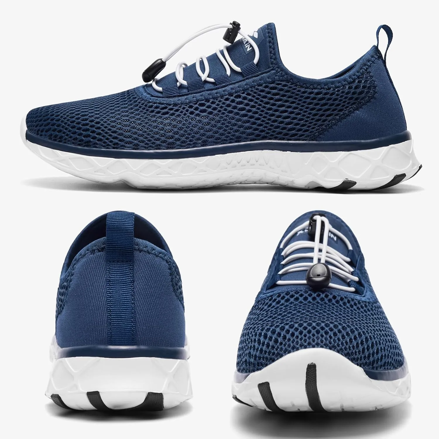 ALEADER Men's Stylish Water Shoes, Quick-Dry Xdrain Water Sneakers, Lightweight & Comfort Footed
