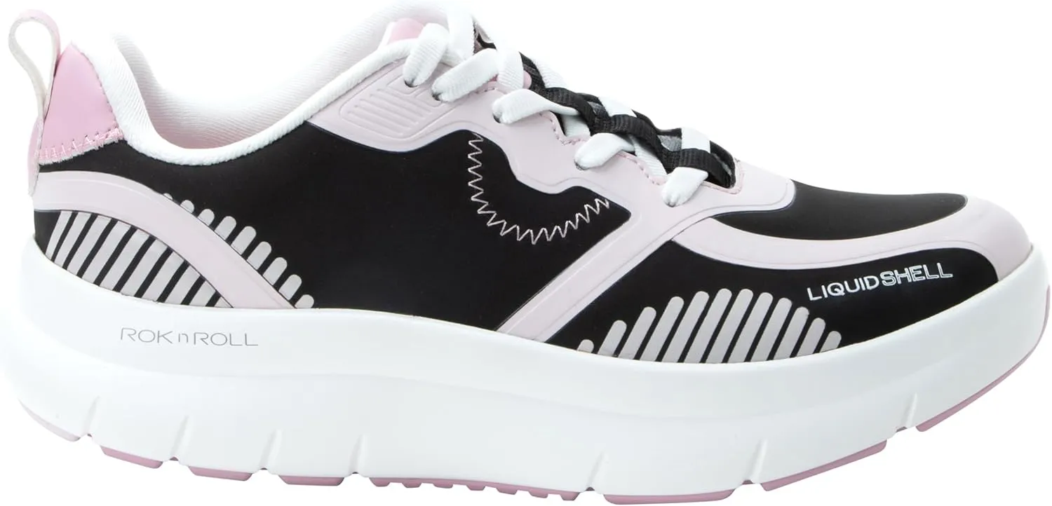 Alegria Women's Solstyce - Rok N Roll - Energizing Support for Effortless Movement - Slip-Resistant with Arch Support - Athletic Sneaker - Walking Shoes