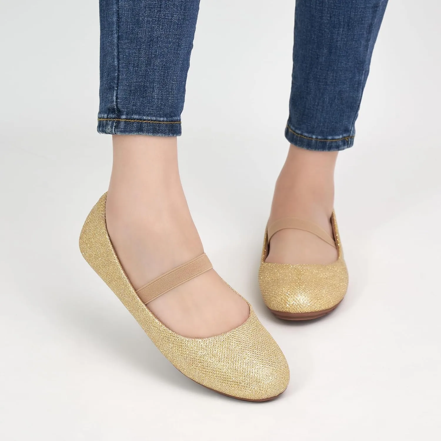 Alicegana Flats for Women Ballet Shoes: Comfortable Dressy Slip On Flats Casual Walking Wedding Penny Loafers