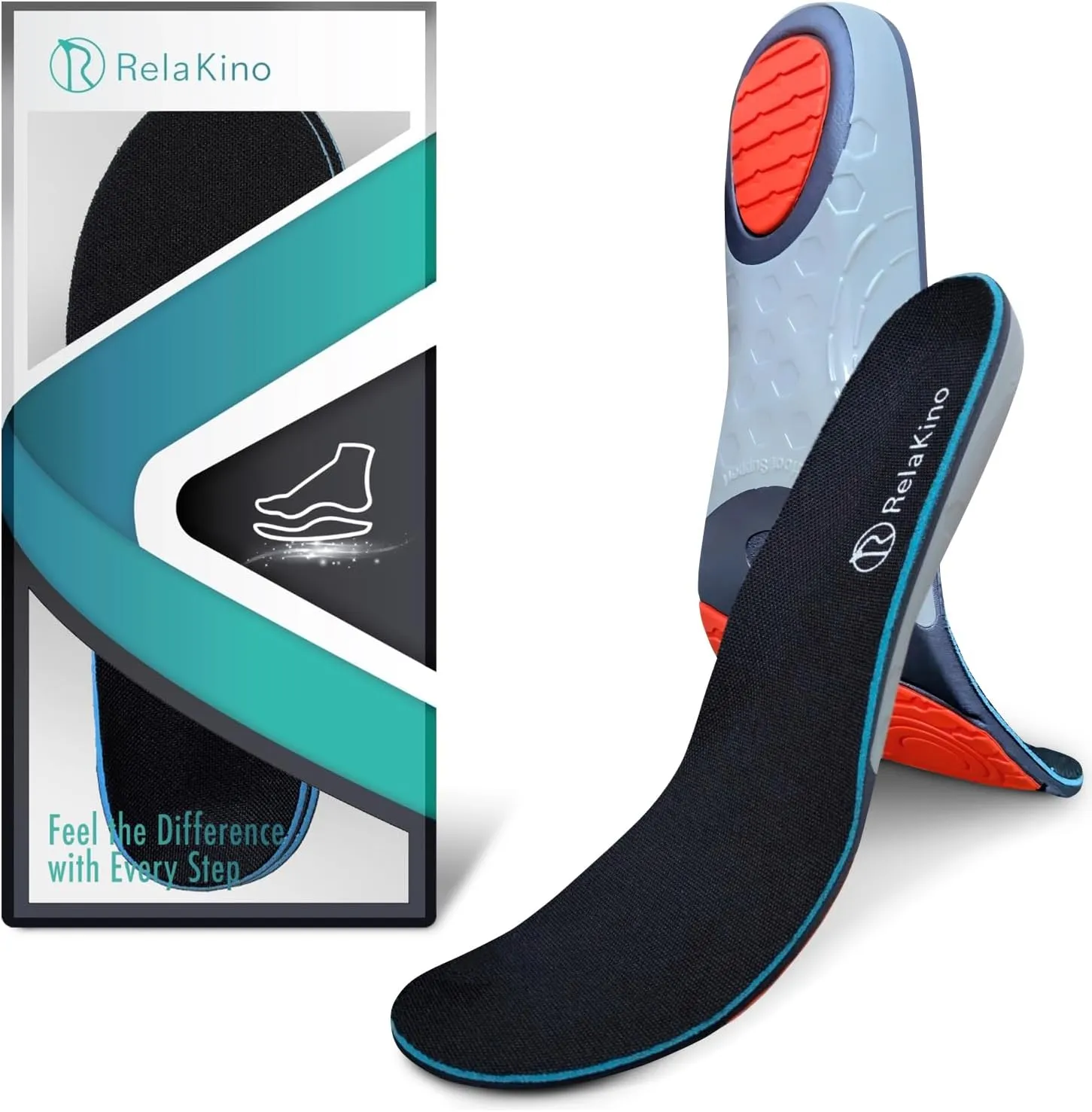 All-Day Comfort Unisex Shoe Insoles from Japan, Shock Absorption Insoles for Men, Arch Support Shoe Inserts for Women, Shoe Insoles Women, Shoe Inserts Men, L