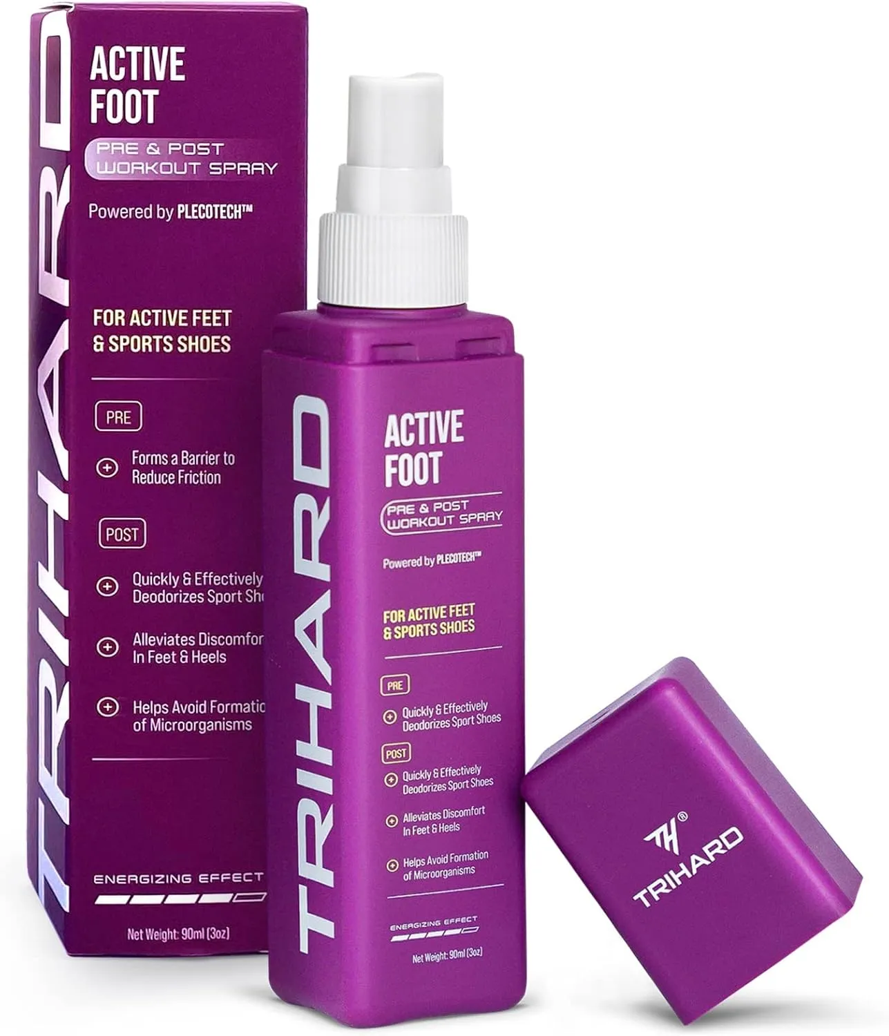 All-Day Foot & Sneaker Refresher Spray | Eliminates Odor & Sweat for Fresh, Dry Feet & Shoes | Long-Lasting Comfort & Protection for Active Lifestyles
