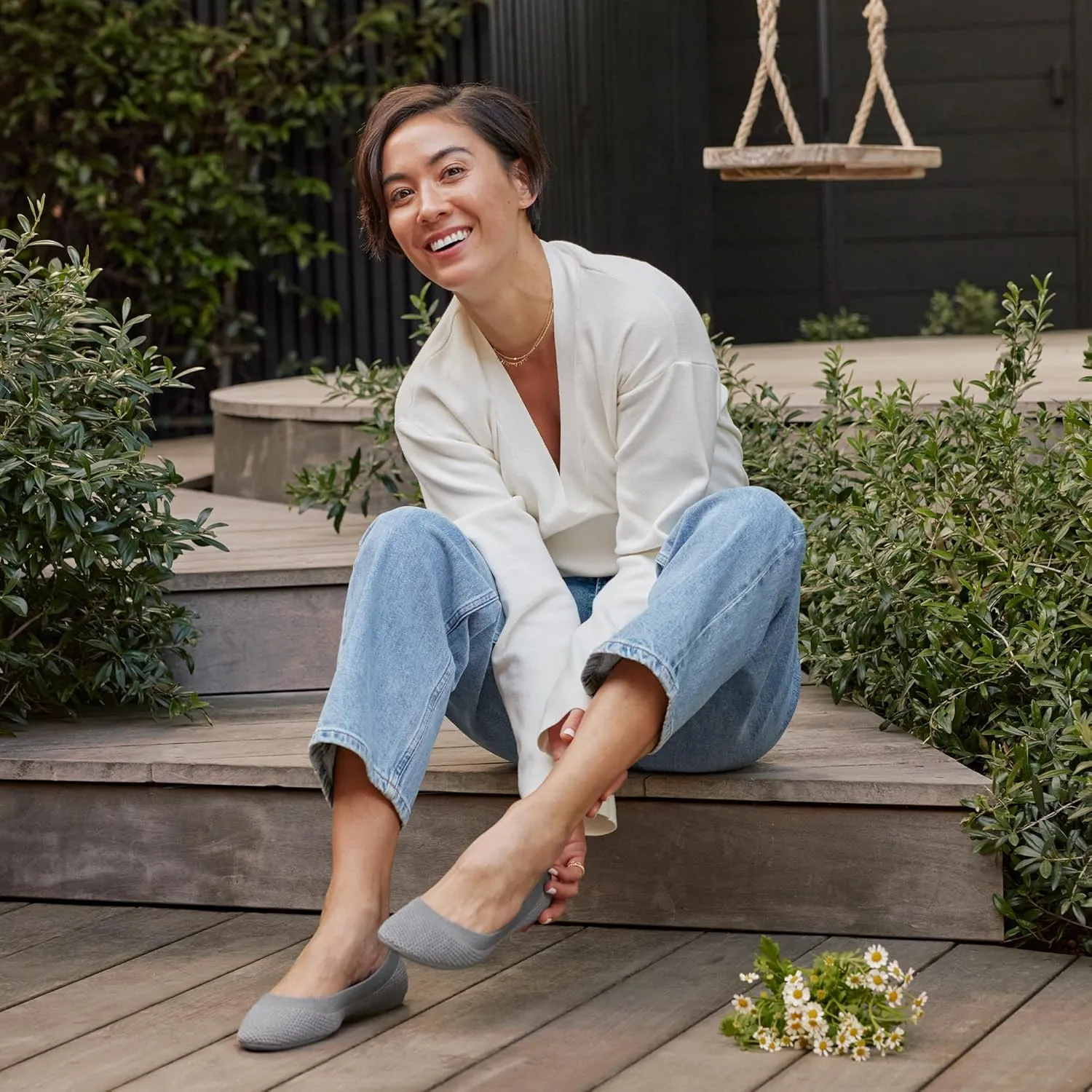 Allbirds Women’s Tree Breezers, Knit Ballet Flats, Slip-On Everyday Round Toe Shoes, Machine Washable Made with Natural Materials