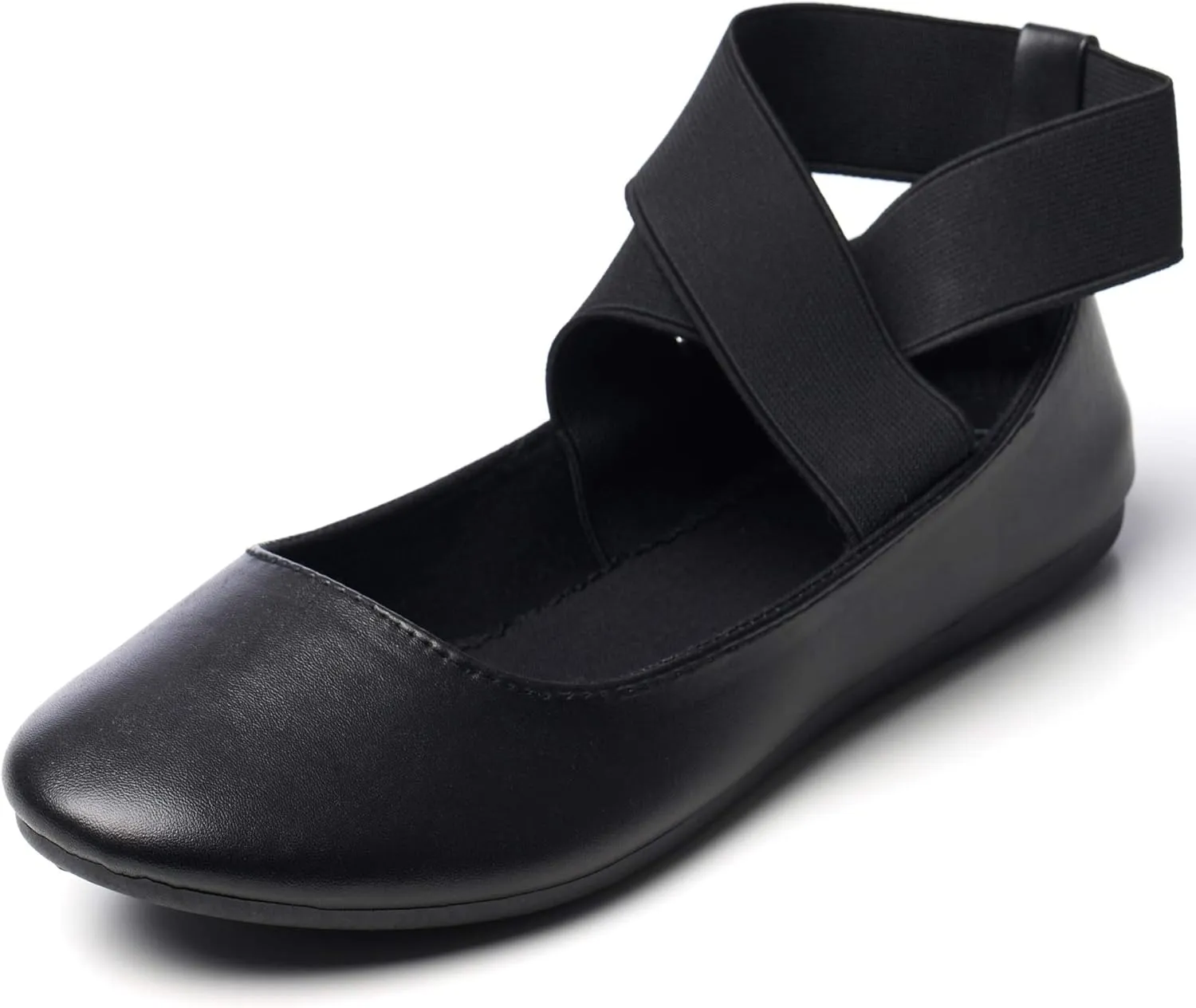 Alpine Swiss Peony Womens Ballet Flats Elastic Ankle Strap Shoes Slip On Loafers