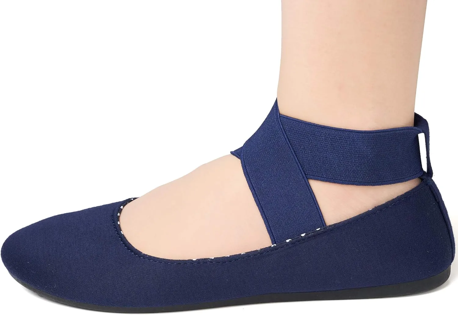 Alpine Swiss Peony Womens Ballet Flats Elastic Ankle Strap Shoes Slip On Loafers