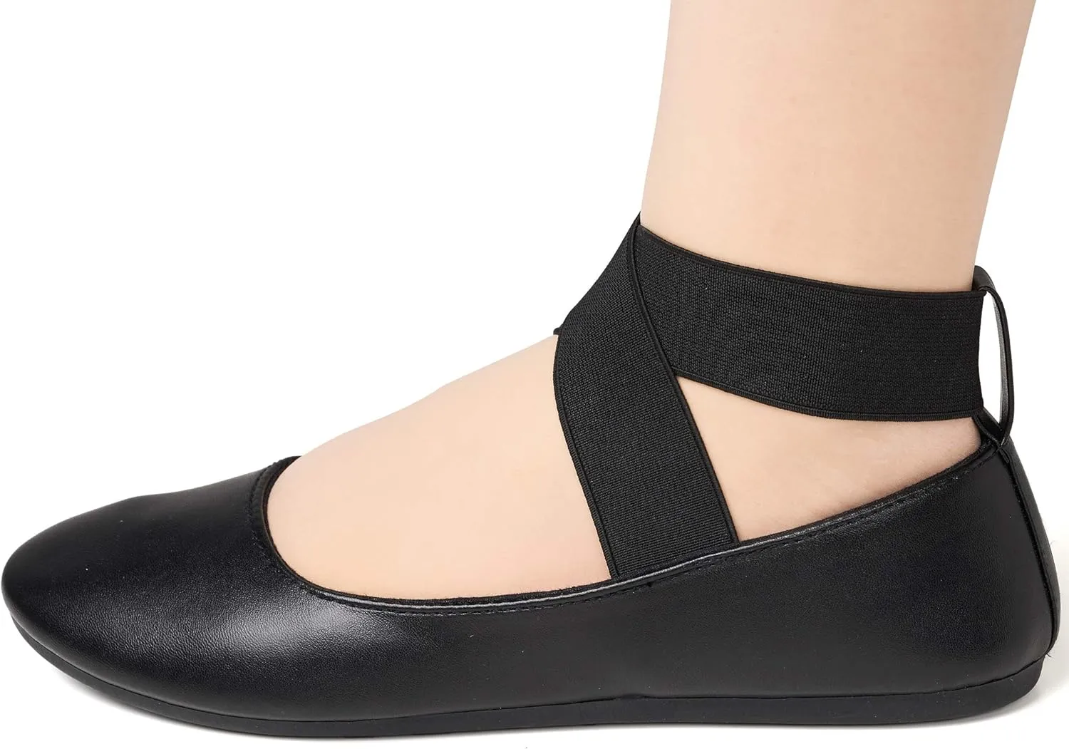 Alpine Swiss Peony Womens Ballet Flats Elastic Ankle Strap Shoes Slip On Loafers