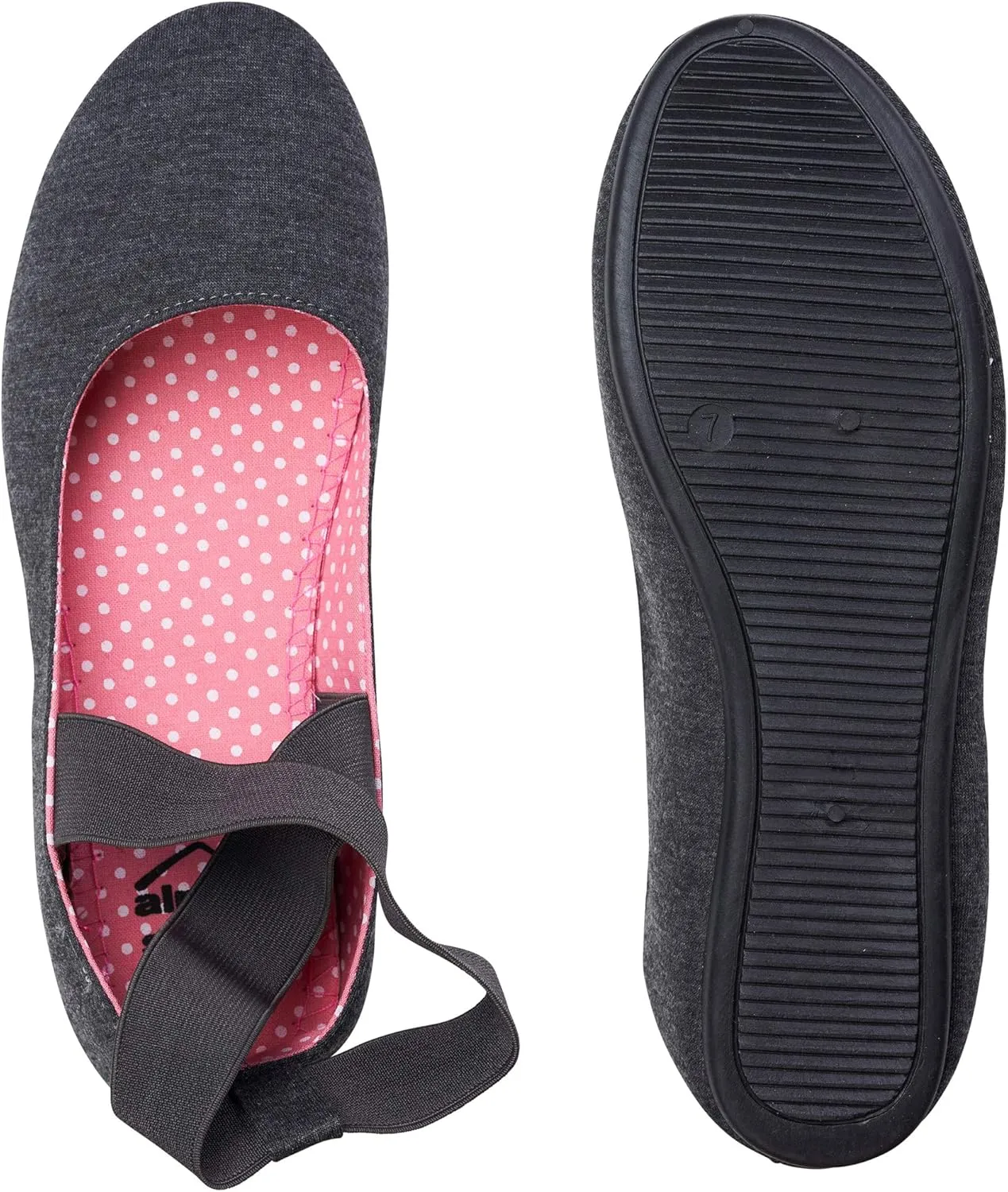 Alpine Swiss Peony Womens Ballet Flats Elastic Ankle Strap Shoes Slip On Loafers