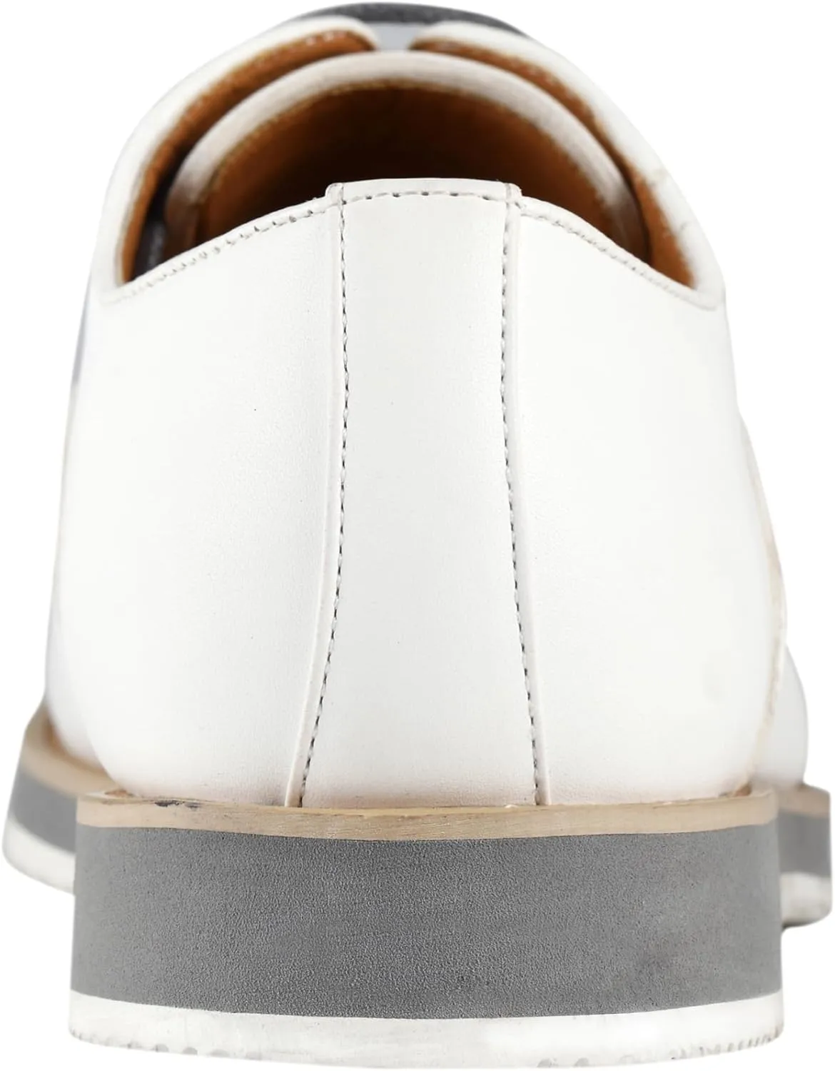 Amali Oxford Dress Shoes for Men with Textured Cap Toe, Men's Oxford Shoes Made from Premium PU Leather, Versatile Formal Footwear for All Occasions