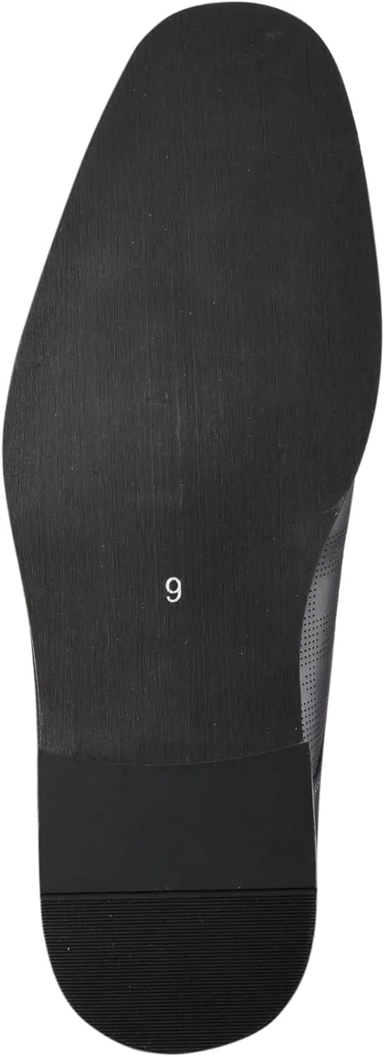 Amali Oxford Dress Shoes for Men with Textured Cap Toe, Men's Oxford Shoes Made from Premium PU Leather, Versatile Formal Footwear for All Occasions