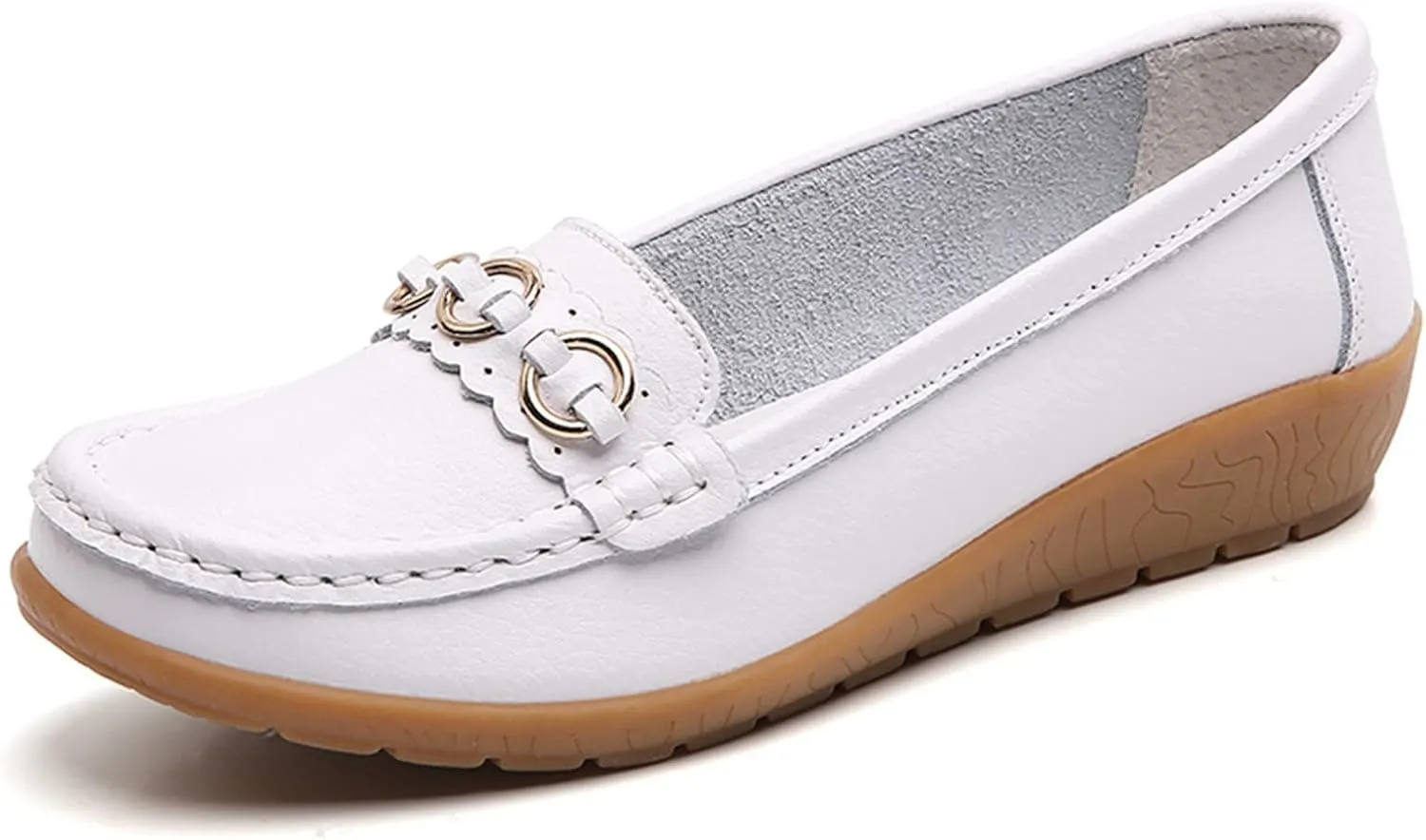 AMDBEL Loafers for Women 2024, Women's Loafers & Slip-ons Penny Comfort Shoes Dressy Office Work Slip on Leather Loafers
