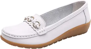 AMDBEL Loafers for Women 2024, Women's Loafers & Slip-ons Penny Comfort Shoes Dressy Office Work Slip on Leather Loafers