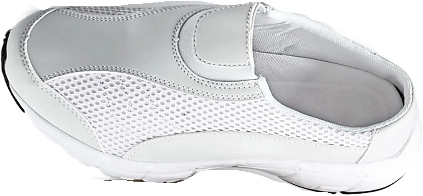 AmeriMark Diane Sneaker Slip-On Mule Clog - Cushioned and Flexible Open Back Casual Shoes - Comfortable, Easy-Wear Footwear for Everyday Use