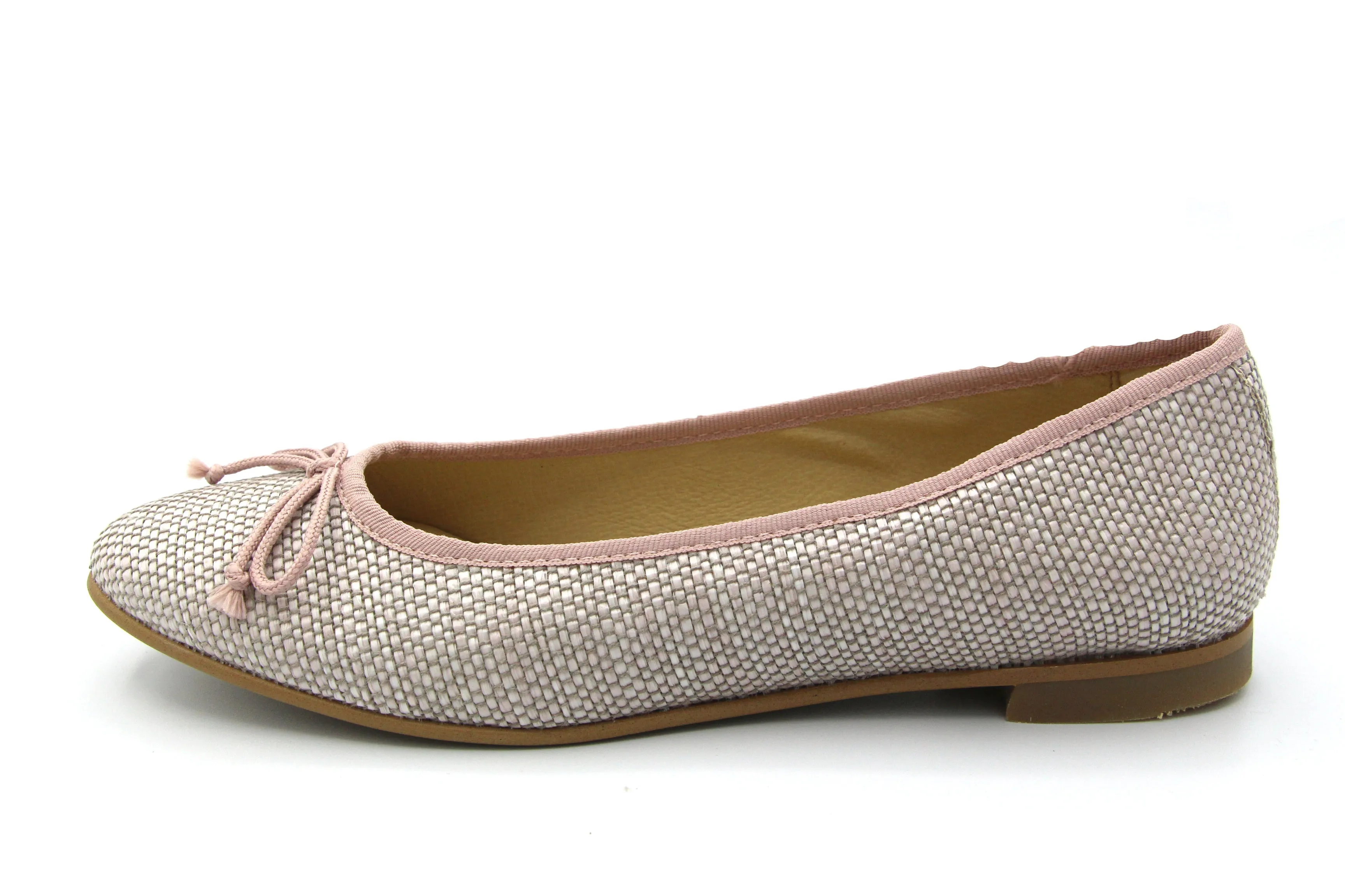 Andanines  Pink Woven Ballet Flat 25-12