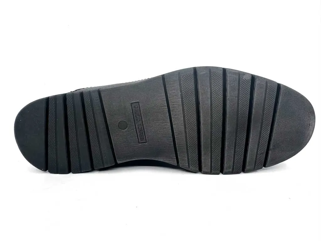 Andrew Black Men's Leather Sneakers