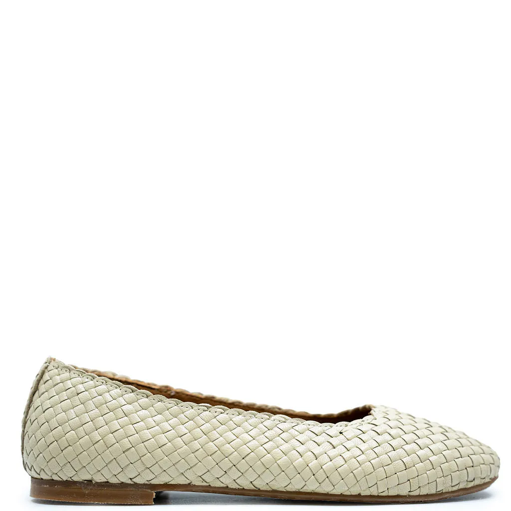 Angulus Buttermilk Weave Ballet Flat