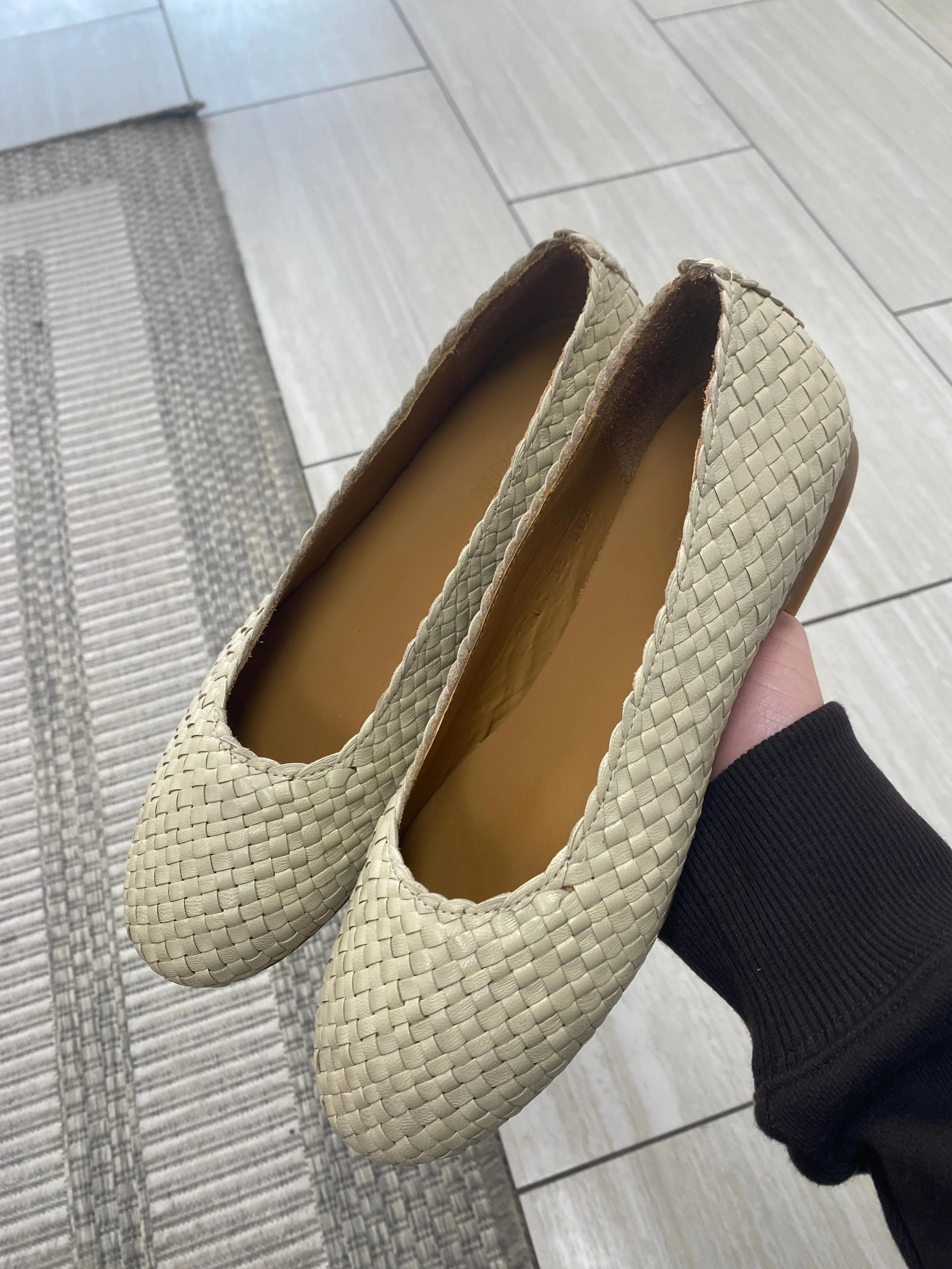 Angulus Buttermilk Weave Ballet Flat