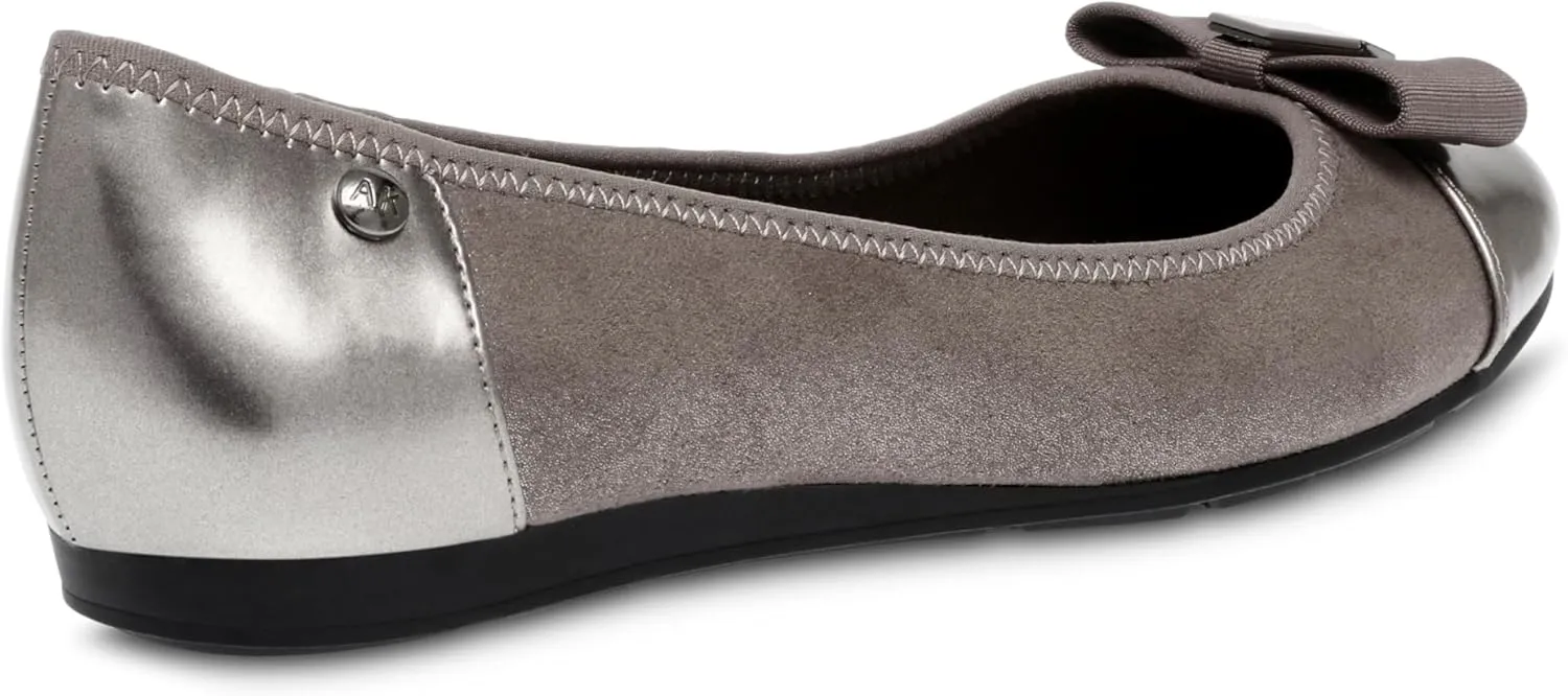 Anne Klein Sport Womens Alive Patent Slip On Ballet Flats