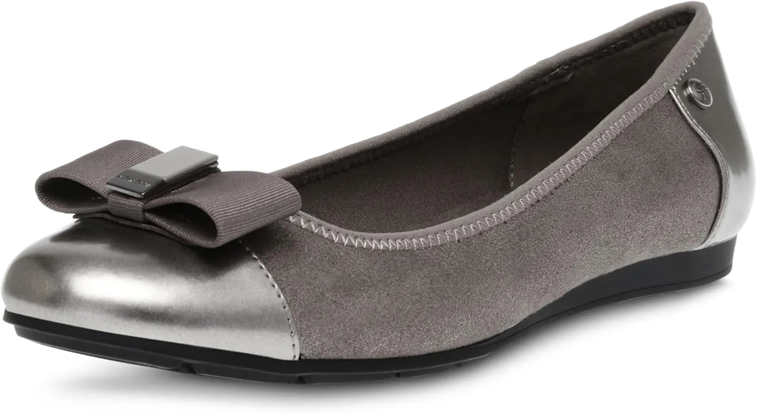 Anne Klein Sport Womens Alive Patent Slip On Ballet Flats