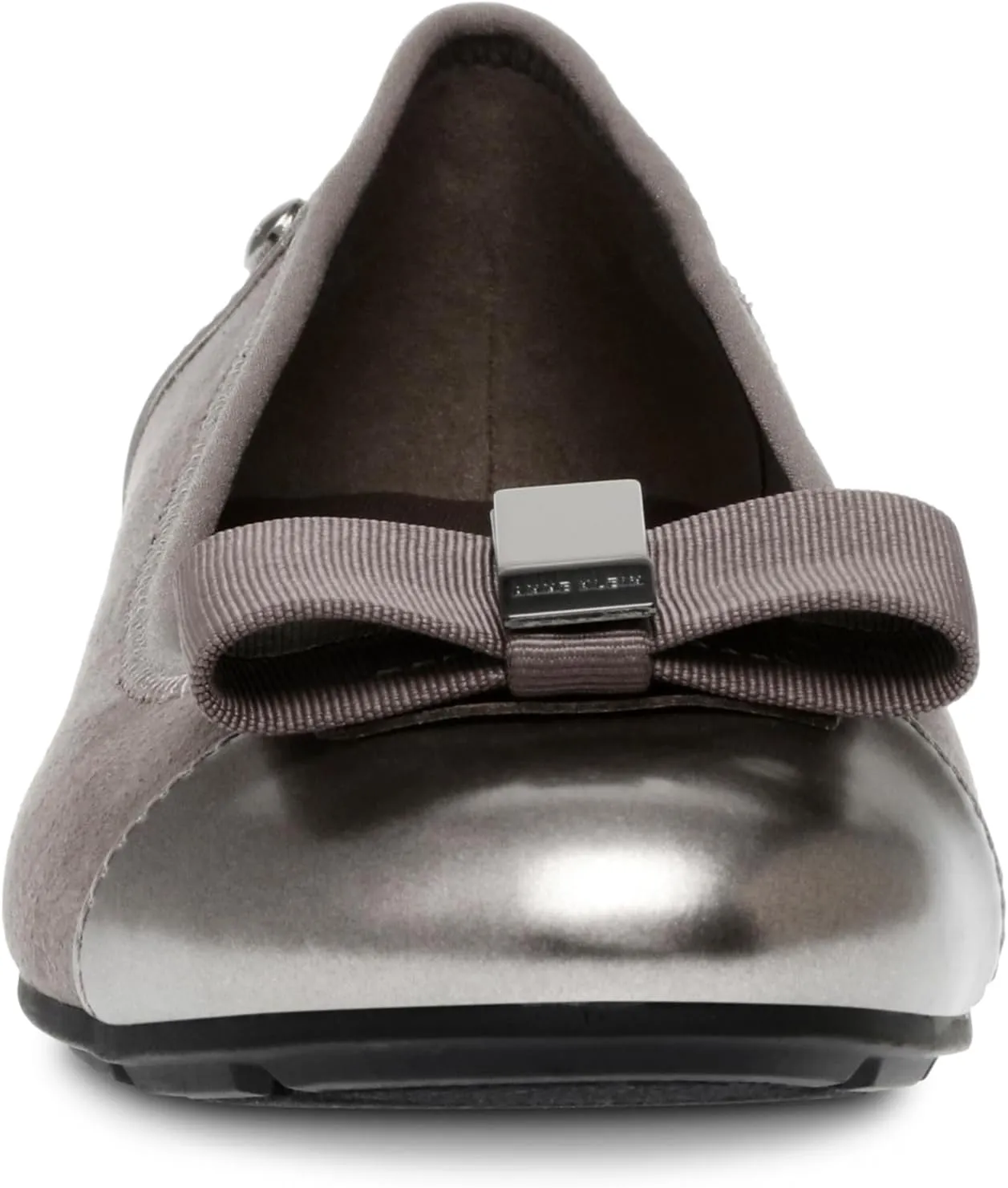 Anne Klein Sport Womens Alive Patent Slip On Ballet Flats