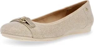 Anne Klein Women’s Able Comfortable Ballet Flat, Platinum, 7 M US