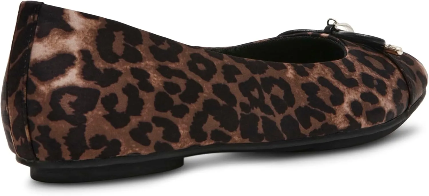 Anne Klein Womens LUCI Faux Leather Slip On Flat Shoes