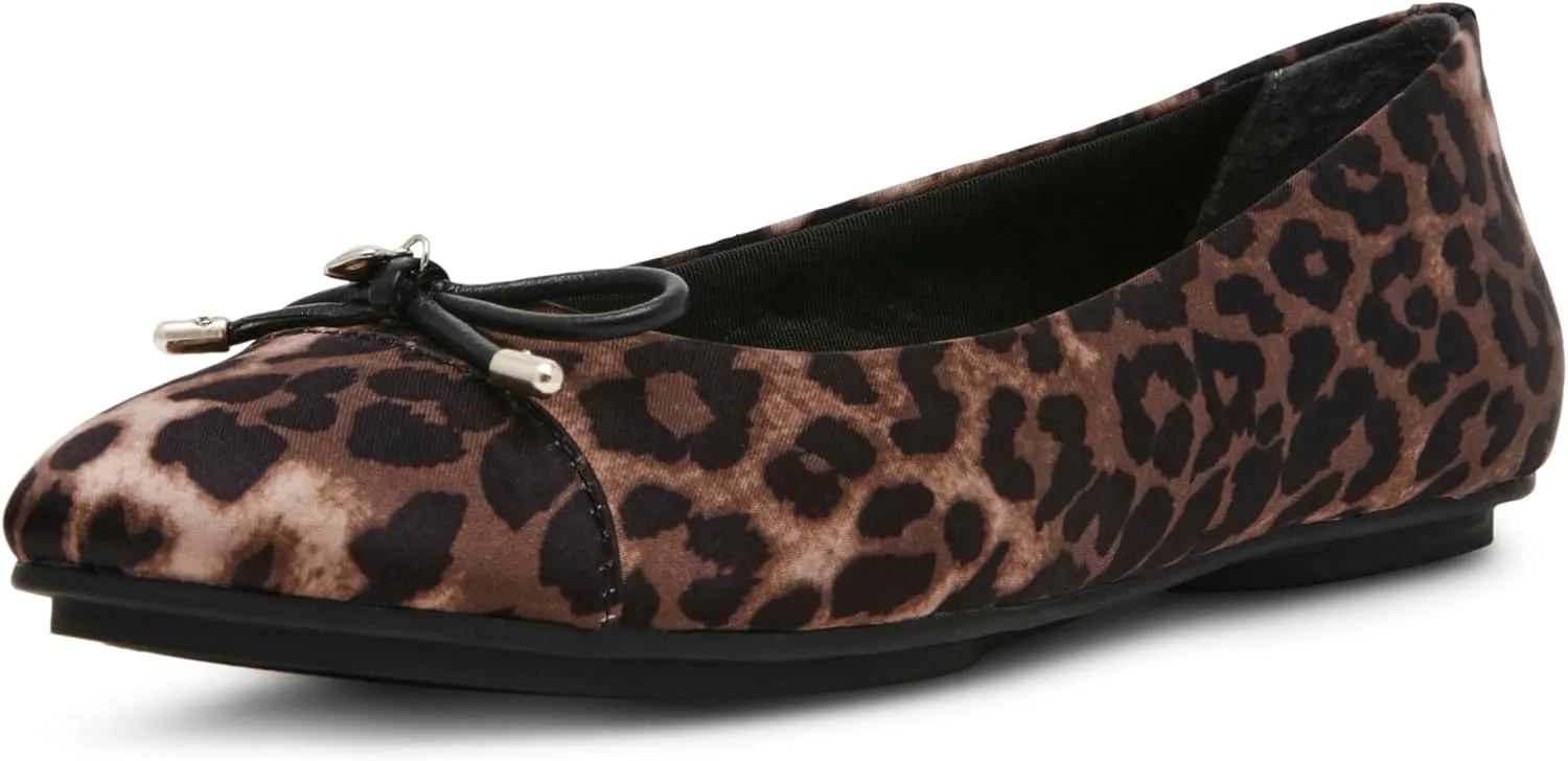 Anne Klein Womens LUCI Faux Leather Slip On Flat Shoes