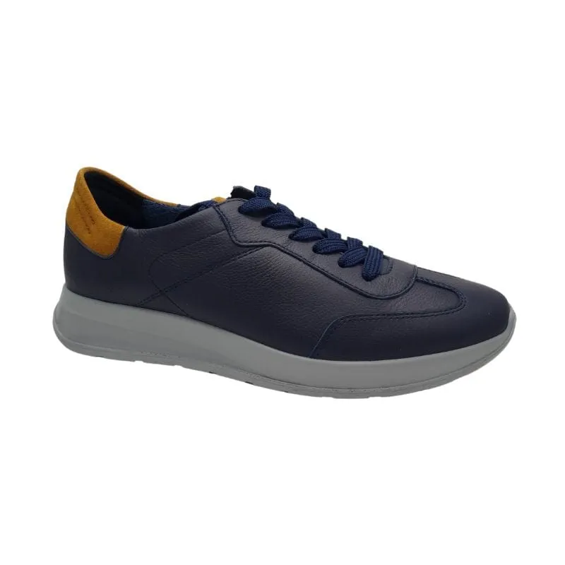 Ara Mens Soft Leather Upper Navy Shoe 11-28605-02