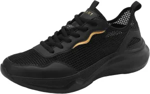 Arch Support Hiking Shoes for Men Breathable Elastic Fly Woven Mesh Sneaker Men's Lightweight Cushion Sneakers