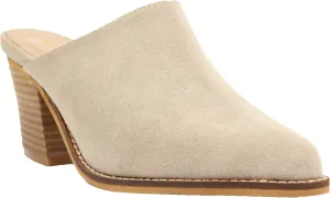 ARiderGirl Womens Sissy Stacked Heel Snake and Cow Print Pointed Toe Slip-on Mule