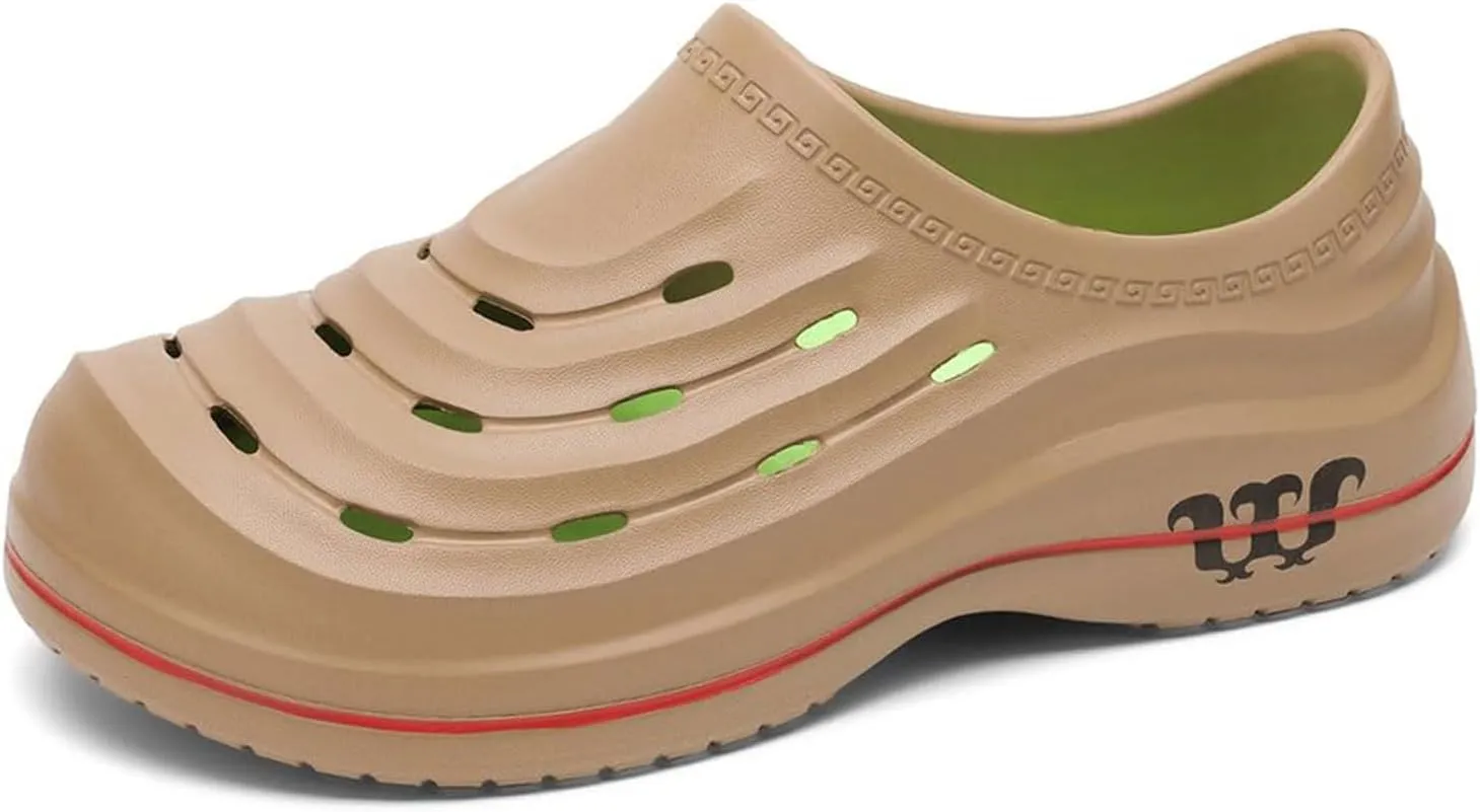 Armadillo Clogs Nurse Garden Shoes for Women Men Non Slip Resistant Work Shoes, Comfortable Nursing Shoe Womens Mules Slip On Oil Resistant Waterproof Chef Gardening Kitchen Food Service Shoe Unisex