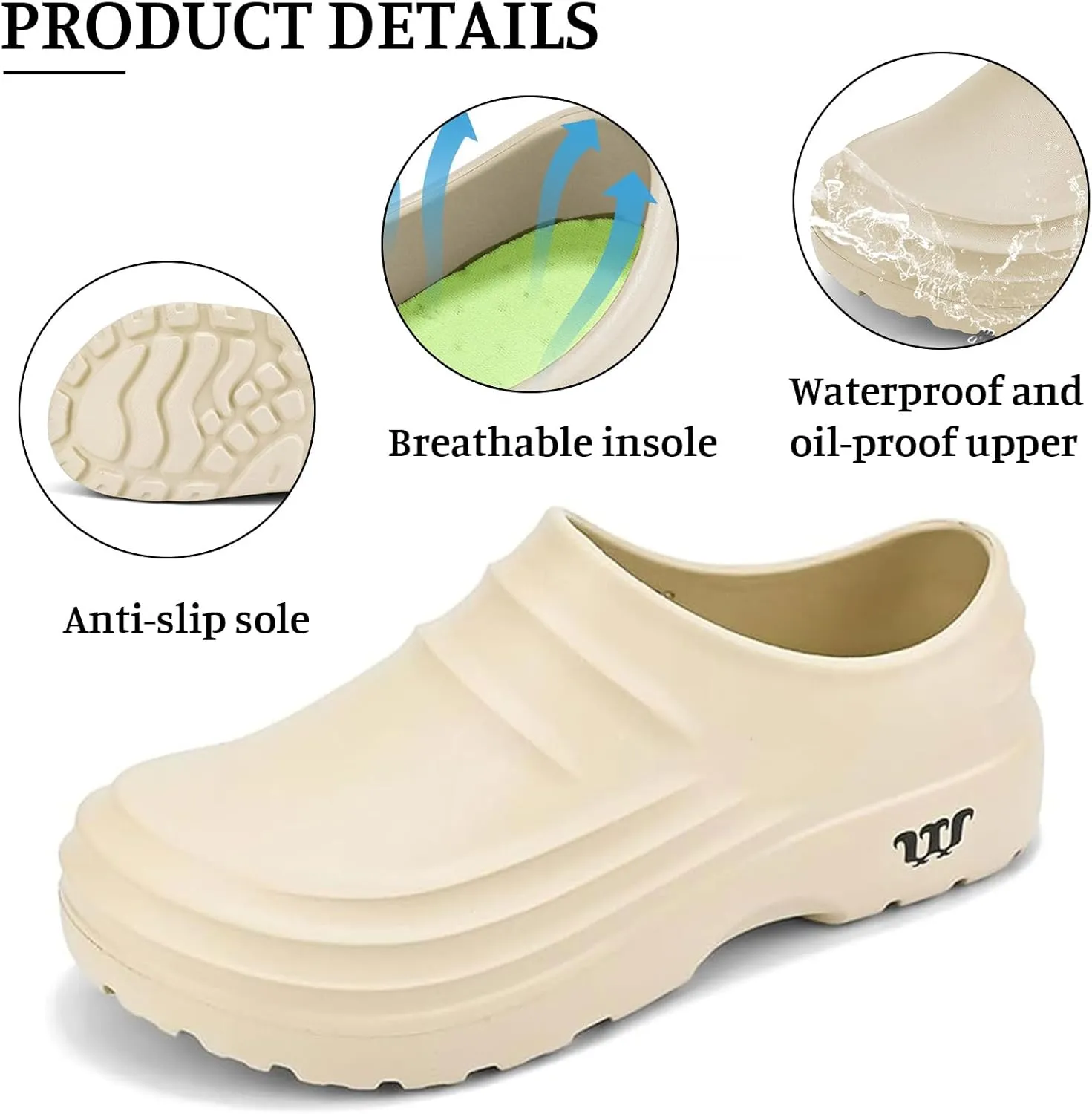 Armadillo Clogs Nurse Garden Shoes for Women Men Non Slip Resistant Work Shoes, Comfortable Nursing Shoe Womens Mules Slip On Oil Resistant Waterproof Chef Gardening Kitchen Food Service Shoe Unisex