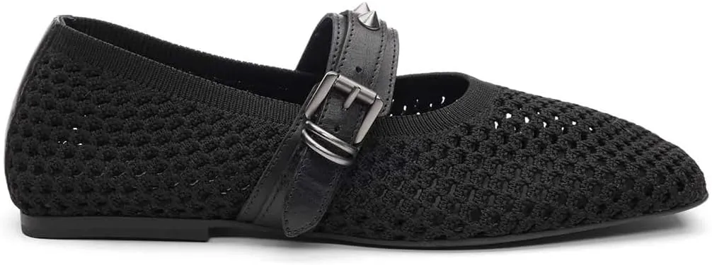 ASH Women's Bijoux Mesh Maryjane Ballet Flat-Elegant and Comfortable, Stylish Footwear for Everyday Wear