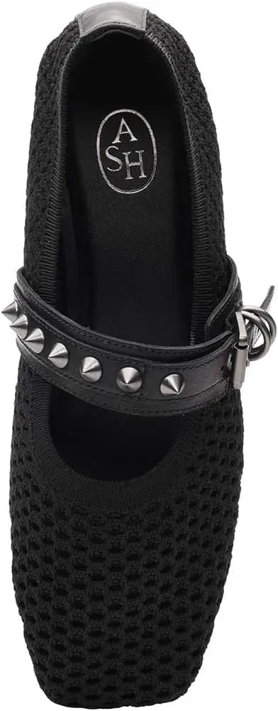 ASH Women's Bijoux Mesh Maryjane Ballet Flat-Elegant and Comfortable, Stylish Footwear for Everyday Wear