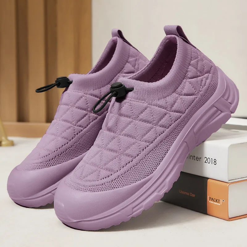 Athletic Shoes - Mesh Round Toe Slip-On Athletic
