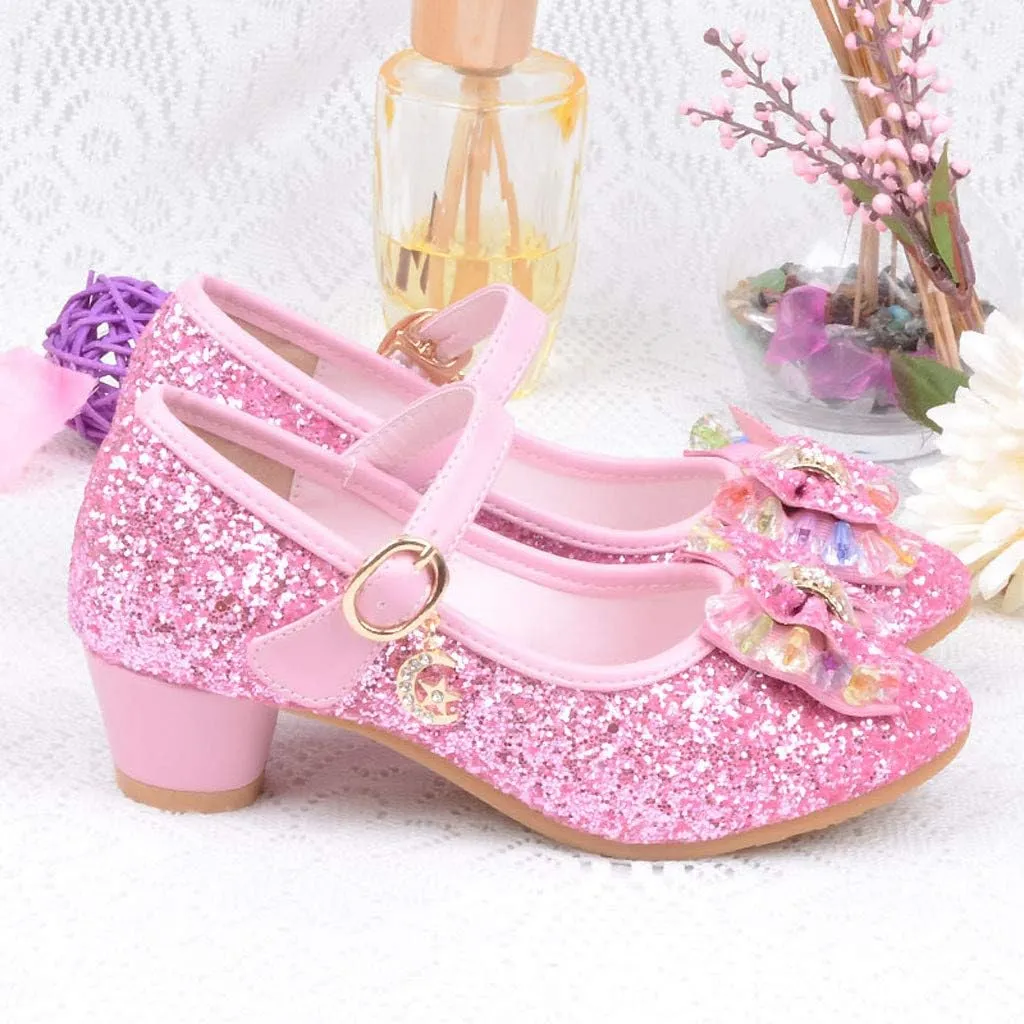 Baby Girls' Sandals Summer Bling Pearl Crystal Butterfly Princess Dance Dress Shoes Big/Little Kid Single Shoes