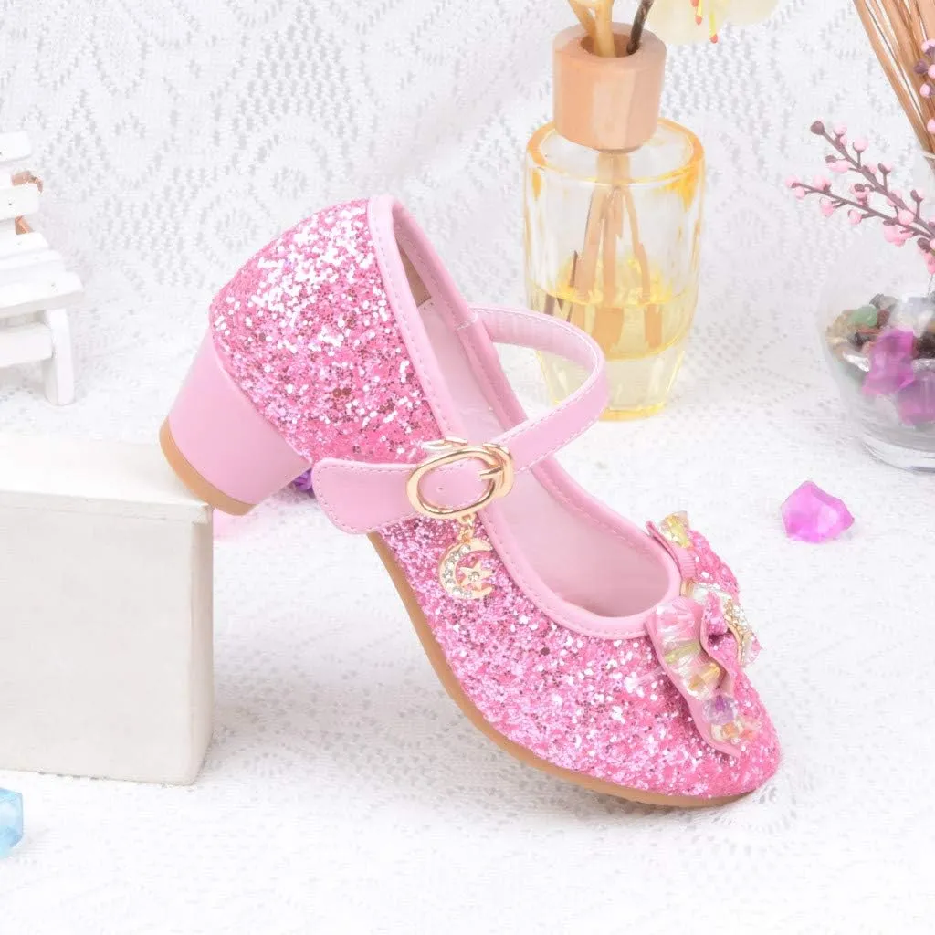 Baby Girls' Sandals Summer Bling Pearl Crystal Butterfly Princess Dance Dress Shoes Big/Little Kid Single Shoes