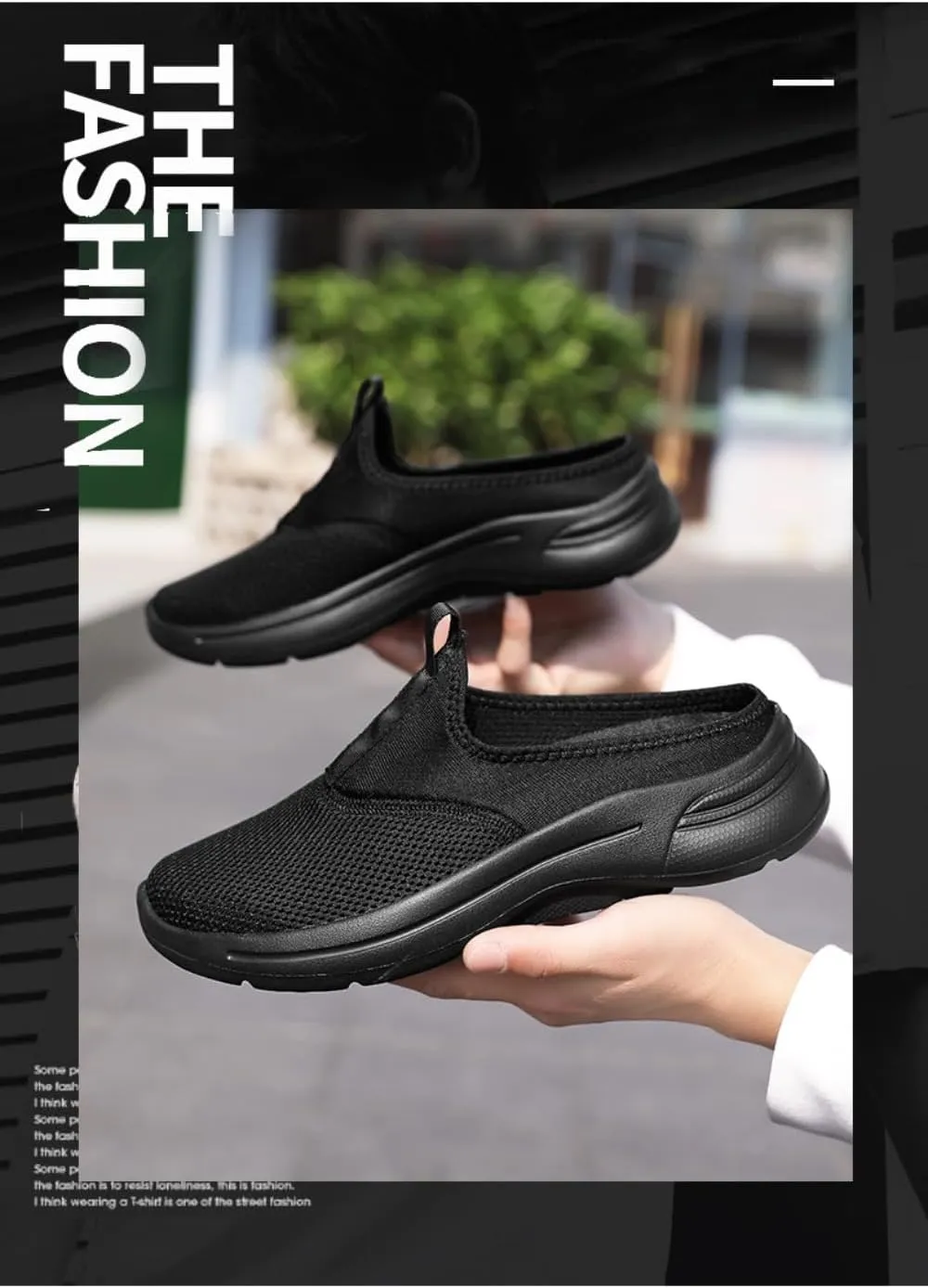 Backless Tennis Shoes for Men Wide Mule Sneakers Slip on House Slippers Platform with Arch Support Breathable Mesh Lightweight Casual Walking Slides Office Business Comfort Wear Shoes Gym Sports