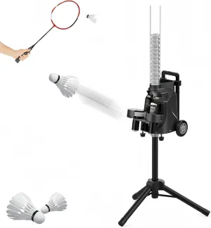 Badminton Serve Machine, Smart Automatic Badminton Equipment, Professional Practice Training, Smart App Control, Portable Badminton Trainer Equipment Badminton Machine for Kids Or Beginners
