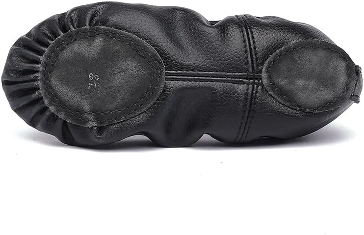 Ballerina Dance Shoes for Toddler Girls Kids Ballet Leather Split Sole Shoes for Toddler/Little Kid/Big Kid